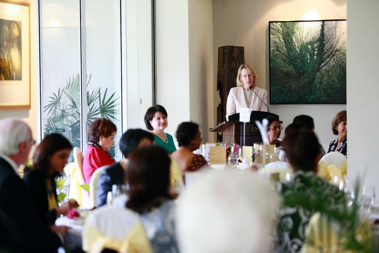 Australian Deputy High Commissioner, Mrs Jane Duke delivers her remarks.